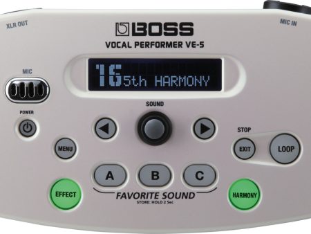 Boss VE-5 White Vocal Effects Processor on Sale