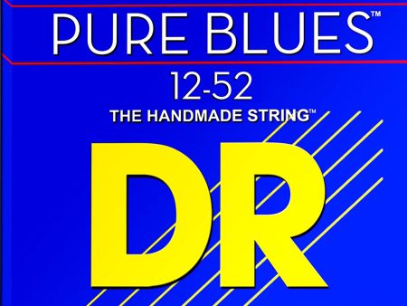 DR Strings PHR-12 Pure Blues Electric Guitar Strings 12-52 Fashion