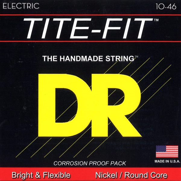 Dr Strings MT-10 Tite-Fit Electric Guitar Strings 10-46 Online now