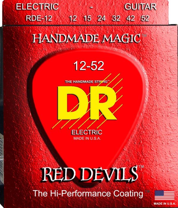 Dr RDE-12 EXTRA-Life Red Devils Coated Electric Guitar Strings Online