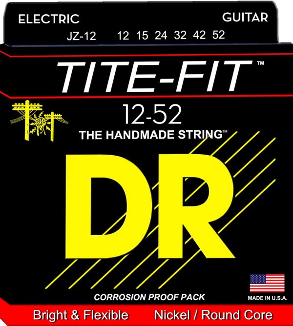 DR Strings JZ-12 12-52 Tite-Fit Electric Guitar Strings Cheap