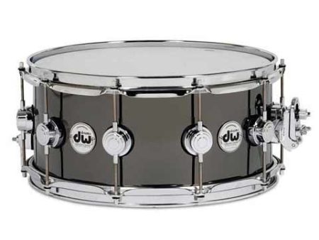 Drum Workshop 5.5X14 Snare Drum Black Nickel over Brass with Chrome Hardware Hot on Sale