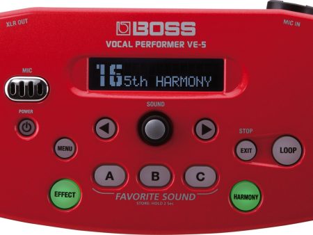 Boss VE-5 Red Vocal Performer Effects Processor Online now