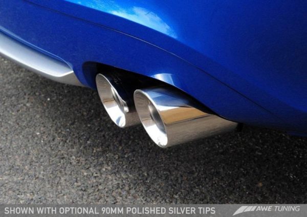 AWE Tuning Audi B8.5 S5 3.0T Track Edition Exhaust - Chrome Silver Tips (90mm) Online Hot Sale