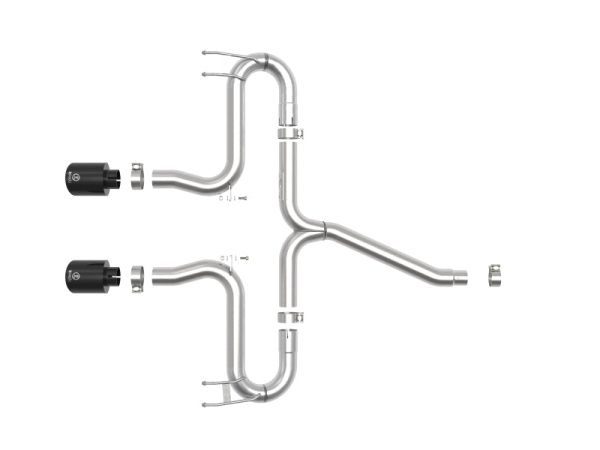 aFe Takeda 2-1 2in 304 SS Axle-Back Exhaust w Black Tips 17-20 Honda Civic Sport L4-1.5L (t) For Cheap