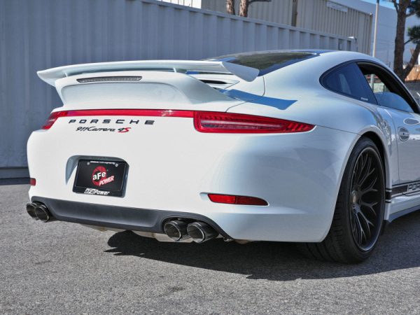 aFe MACHForce XP 12-16 Porsche 911 Carrera H6-3.8L SS-304 Cat-Back Exhaust w Carbon Fiber Tips Online Sale