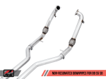 AWE Tuning Audi B9 S5 Sportback Track Edition Exhaust - Non-Resonated (Silver 102mm Tips) For Sale