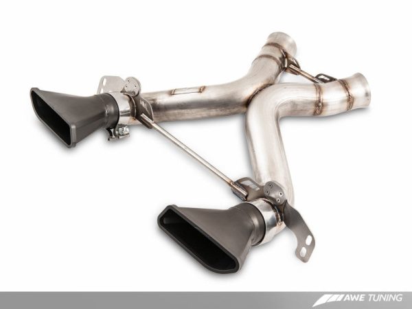 AWE Tuning McLaren 650S Performance Exhaust - Black Tips Online