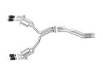 aFe 18-20 Audi RS5 Coupe MACH Force-Xp 3in to 2.5in 304 SS Axle-Back Exhaust System (Quad Black Tip) Sale