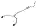 aFe 17-19 Audi A4 (B9) MACH Force-Xp 3in to 2.5in 304 SS Cat-Back Exhaust System-Dual Carbon Tips Online Hot Sale