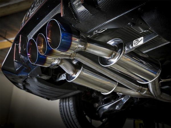 aFe Takeda 3in 304 SS Cat-Back Exhaust w  Blue Flame Tips 2017+ Honda Civic Type R I4 2.0L (t) Sale