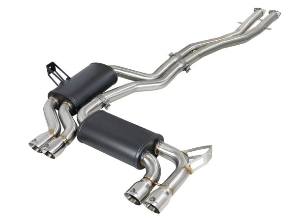 aFe MACH Force-Xp 2.5in 304 SS Cat-Back Exhaust w  Polished Tips 01-06 BMW M3 Fashion