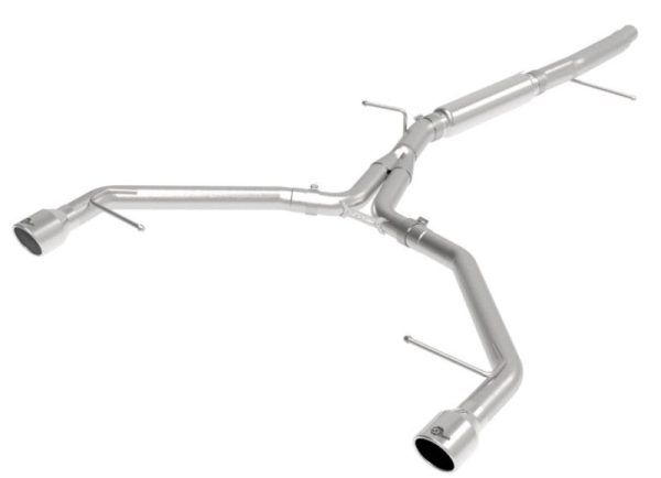 aFe MACHForce XP 3in-2.5in SS Exhaust Axle-Back 17-19 Audi A4 (B9) L4-2.0L (t) - Polished Cheap