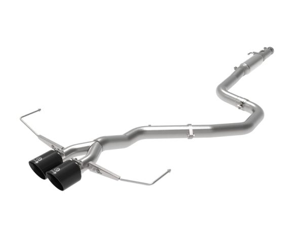 aFe Takeda Exhaust Cat-Back 19-20 Hyundai Veloster 304SS Black Dual Tips Exhaust Online Sale