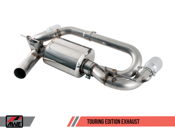 AWE Tuning BMW F22 M235i   M240i Touring Edition Axle-Back Exhaust - Chrome Silver Tips (102mm) Online