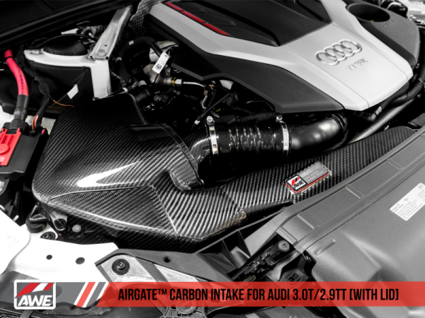 AWE Tuning Audi B9 B9.5 S4 S5 RS5 3.0T Carbon Fiber AirGate Intake w  Lid Online Sale