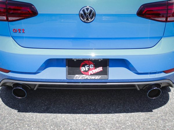 aFe 18-20 VW GTI (MK7.5) 2.0L MACH Force-Xp 3in to 2.5in 304 SS Axle-Back Exhaust System-Black Tips For Sale