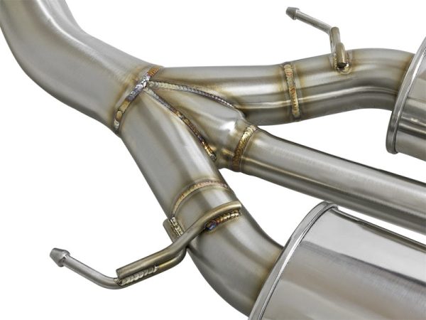 aFe Takeda 3in 304 SS Cat-Back Exhaust w  Tri-Polished Tips 17-18 Honda Civic Type R L4 2.0L (t) Online