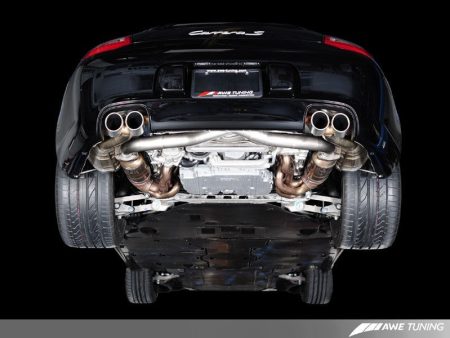 AWE Tuning Porsche 997.2 Performance Cross Over Pipes Fashion