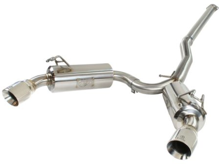 aFe Takeda Exhaust 304SS Dual Cat-Back w  Polished Tips 08-13 Mitsubishi Lancer Evo X L4 2.0L Turbo For Cheap