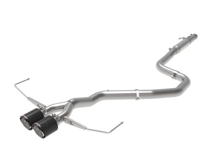 aFe Takeda Exhaust Cat-Back 19-20 Hyundai Veloster 304SS Carbon Fiber Dual Tips Exhaust Online now