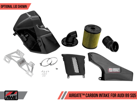 AWE Tuning Audi B9 SQ5 3.0T AirGate Carbon Fiber Intake w  Lid Cheap