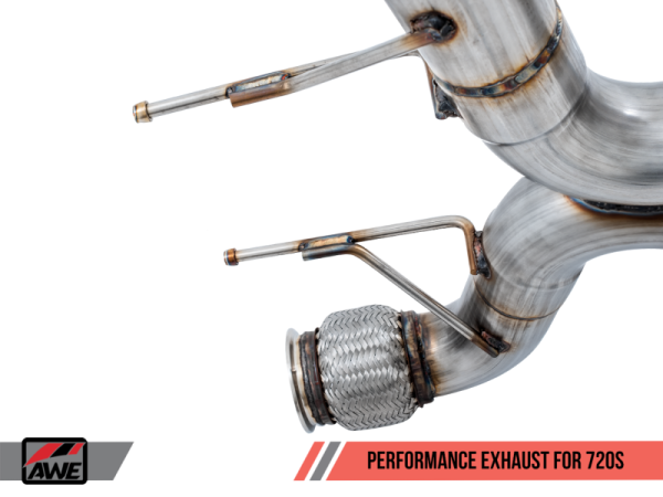 AWE Tuning McLaren 720S Performance Exhaust - Chrome Silver Tips Online Sale