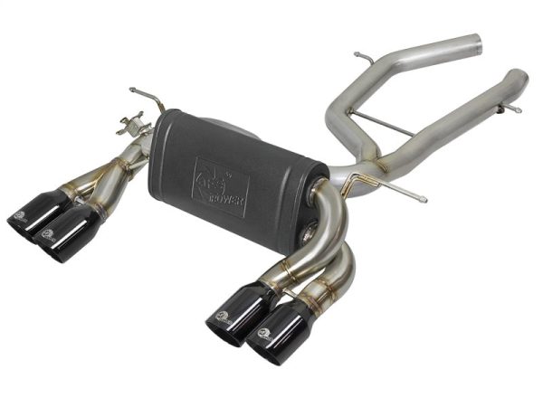 aFe MACH Force-Xp 2-1 2in SS Axle Back Exhaust w Black Tips 15+ BMW M3 M4 (F80 F82) L6 3.0L (tt) S55 Discount