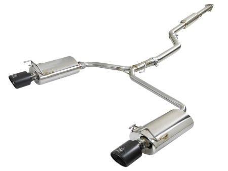 aFe Takeda Exhaust 304SS Dual Cat-Back w  Black Tips 13-17 Honda Accord LX EX EX-L Sedan L4 2.4L on Sale