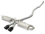 aFe Takeda 3in 304 SS Cat-Back Exhaust w  Dual Center Black Tips 17+ Honda Civic Si (2dr) I4 1.5L For Sale