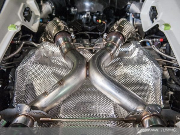 AWE Tuning McLaren 650S Performance Exhaust - Machined Tips Supply