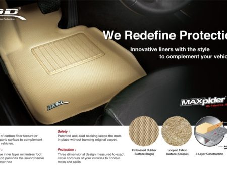 3D MAXpider 2016-2021 Honda Pilot Cross Fold (Behind 2nd Row) Kagu Cargo Liner - Black Online