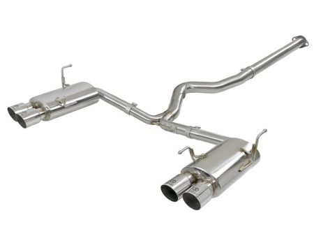 aFe Takeda 3in SS Exhaust Cat-Back 15-16 Subaru WRX STI 2.0L 2.5L Polished Tips Online now