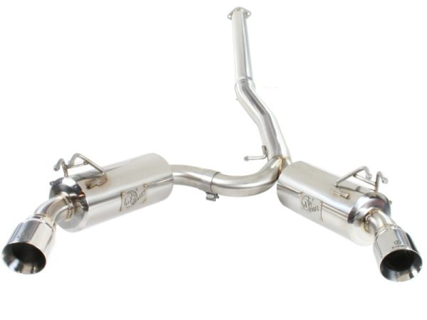 aFe Takeda Exhaust 304SS Dual Cat-Back w  Polished Tips 08-13 Mitsubishi Lancer Evo X L4 2.0L Turbo For Cheap