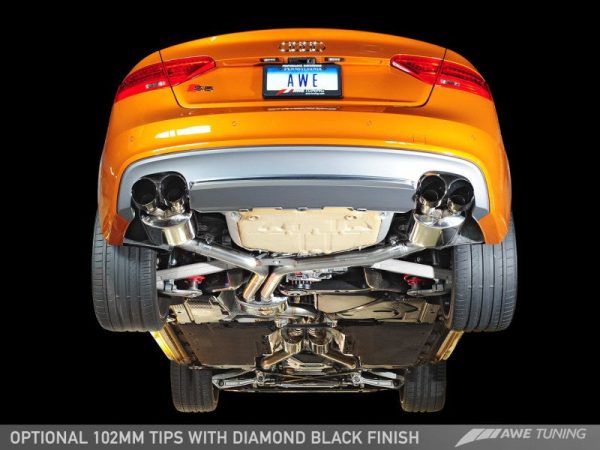 AWE Tuning Audi B8.5 S5 3.0T Touring Edition Exhaust System - Diamond Black Tips (102mm) Sale