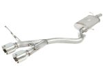 aFe MACHForce XP 2-1 2in SS-304 Cat-Back Exhausts w  Polished Dual Tips 2008 VW Golf R32 V6-3.2L MKV Sale