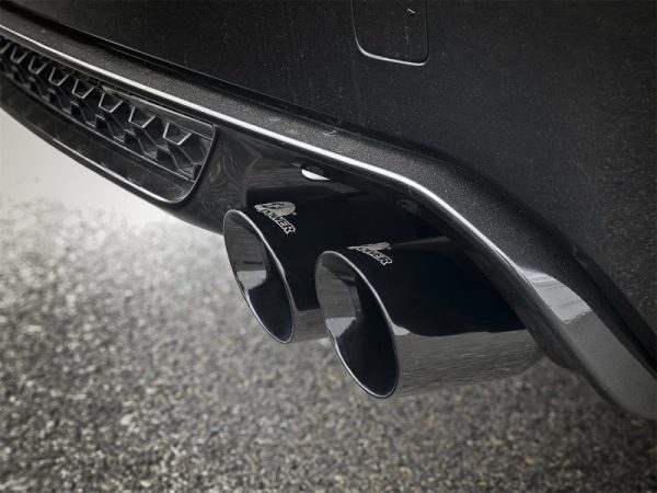 aFe MACH Force-Xp 3.5in. 304 SS C B Exhaust w o Muffler 15-18 BMW X5 M V8-4.4L (tt) - Black Tip Discount