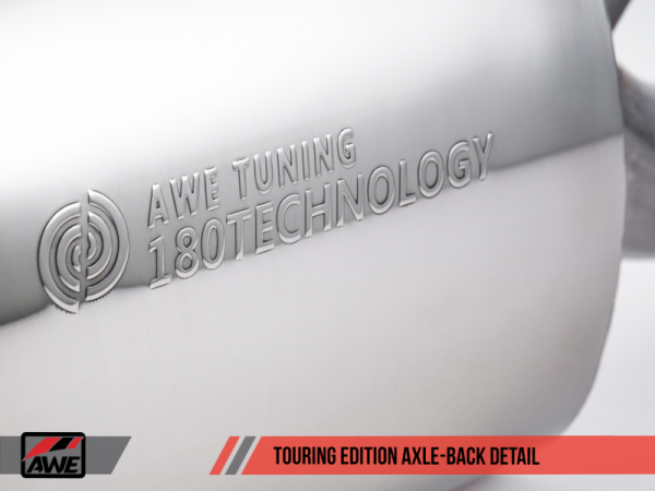 AWE Tuning BMW F3X N20 N26 328i 428i Touring Edition Exhaust Quad Outlet - 80mm Chrome Silver Tips Fashion