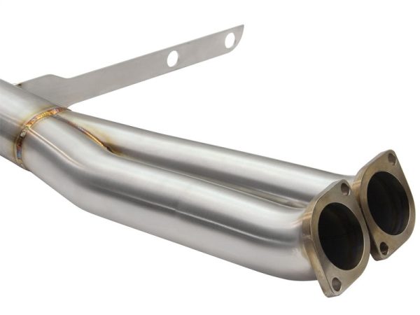 aFe MACHForce XP SS-304 Black Tip 3.0in-2.5in Dia Cat Back Exhaust 11-13 BMW 335i (E90 E92) 3.0L For Discount