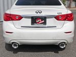 aFe Takeda 2.5in 304 SS Cat-Back Exhaust System w  Polished Tips 16-18 Infiniti Q50 V6-3.0L (tt) For Sale