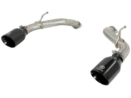 aFe POWER Takeda 2.5in 304 SS Axle-Back Exhaust w  Black Tips 17-19 Infiniti Q60 V6-3.0L (tt) Fashion